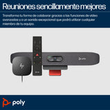 HP Poly Barra de video USB Poly Studio R30, 4K Ultra HD, 3840 x 2160 Pixeles, Gris