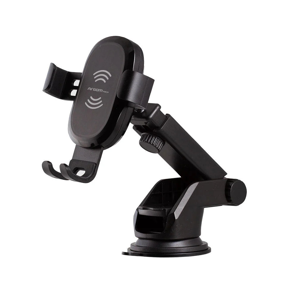 ArgomTech ARG-AC-0161BK soporte Soporte activo para teléfono móvil Teléfono móvil/smartphone Negro, Coche