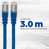 Intellinet Cable de Red Cat6a S/FTP, 3.0 m, Azul Cable Azul 3 m Cat6a S/FTP (S-STP)