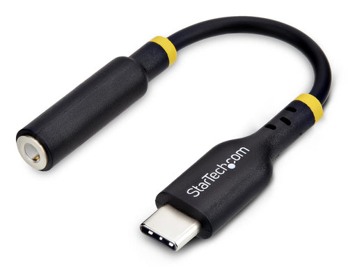 StarTech.com Adaptador de Audio USB-C a 3,5mm TRRS Minijack - Adaptador de Audio USB Tipo C para Auriculares con Micrófo