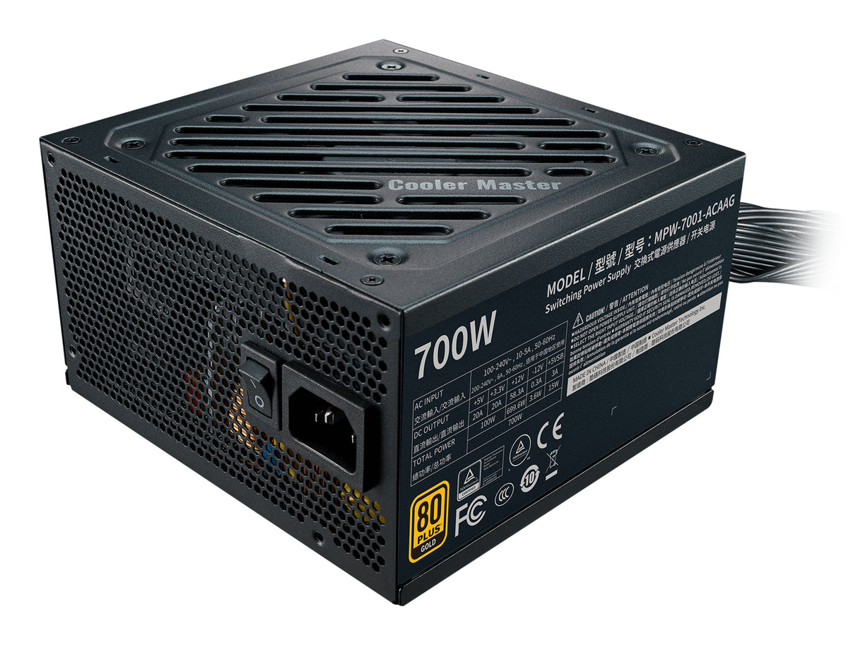 Cooler Master G700 Gold unidad de fuente de alimentación 700 W 24-pin ATX ATX Negro