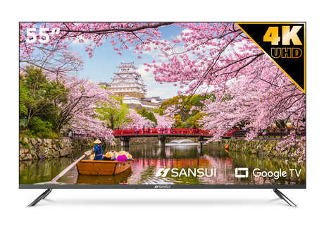 Sansui SMX55VAUG Televisor 139.7 cm (55") 4K Ultra HD Smart TV Wifi Gris, 3840 x 2160 Pixeles