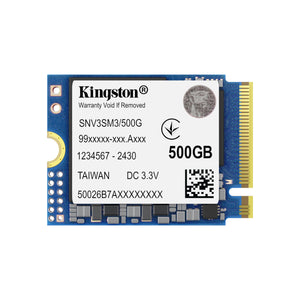 Kingston Technology 500G NV3 M.2 2230 NVMe SSD unidades internas de estado sólido 500 GB M.2 PCI Express 4.0 Si