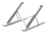 Manhattan 462617 Laptop Soporte para ordenador portátil Aluminio Aluminio, Silicona, Acero 39,6 cm (15.6")