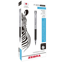 Zebra 705NJAFNC006 bolígrafos Negro Bolígrafo Fino Negro, Acero