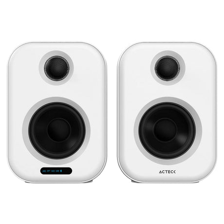 Acteck BS650 Blanco Inalámbrico y alámbrico 50 W, 2.0 canales, 45 - 20000 Hz, 8 Ohmio