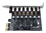 X-Media XM-PEX-U307 tarjeta o adaptador de interfaz Interno USB 3.2 Gen 1 (3.1 Gen 1), PCIe, Metálico, Marina