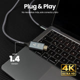 CABLE CONVERTIDOR VORAGO CAB-310 Tipo C A HDMI 4k 1.8 MT
