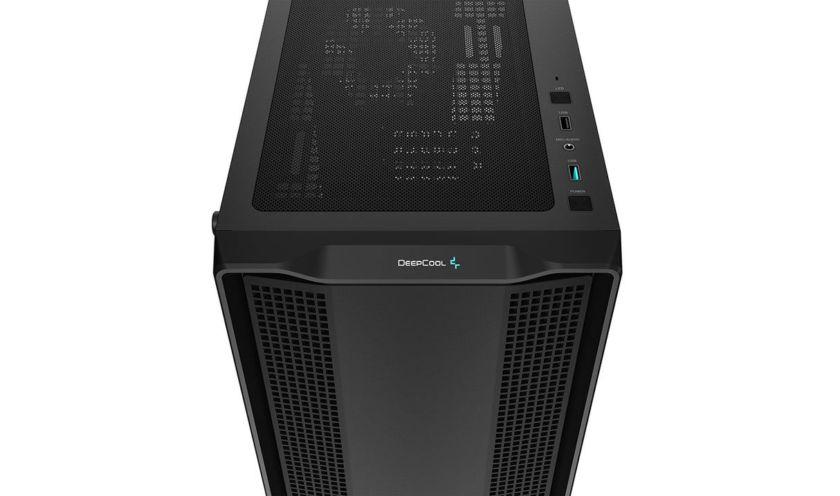 DeepCool CC360 ARGB carcasas ordenador ABS, Acero, Vidrio templado Mini Tower PC Negro