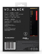 Western Digital WDS200T2X0E unidad interna de estado sólido 2 TB M.2 PCI Express 4.0 NVMe 3D TLC NAND, 7300 MB/s