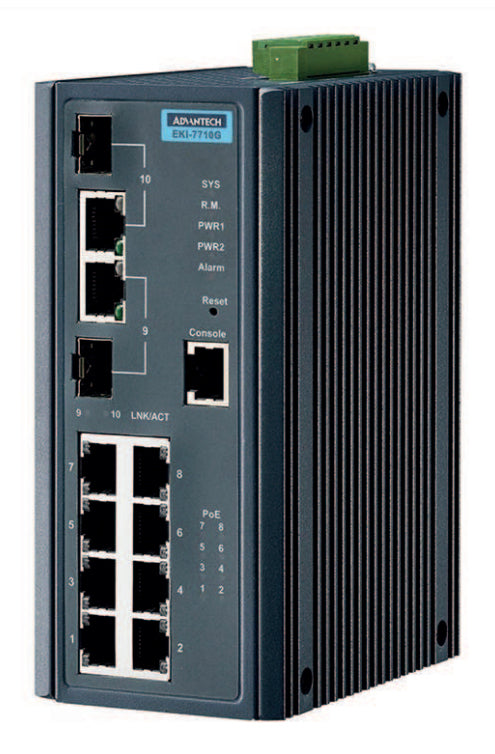 Bosch PRA-ES8P2S Gestionado L2 Gigabit Ethernet (10/100/1000) Energía sobre Ethernet (PoE) Negro