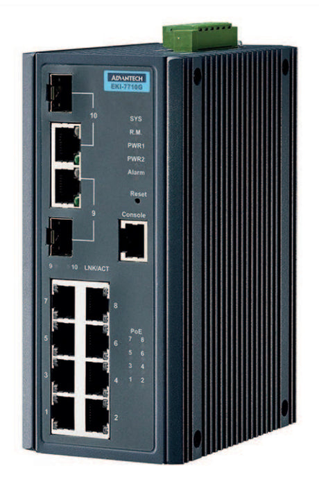 Bosch PRA-ES8P2S Gestionado L2 Gigabit Ethernet (10/100/1000) Energía sobre Ethernet (PoE) Negro
