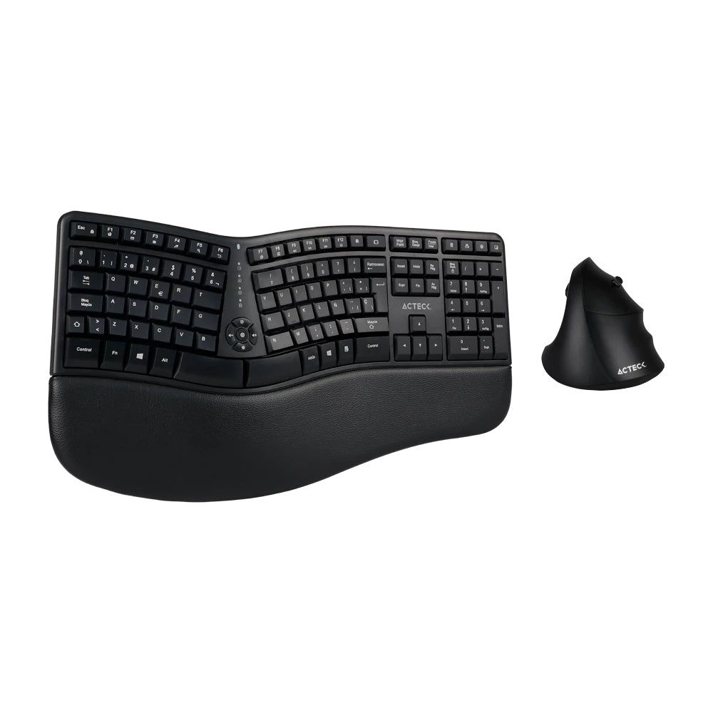Acteck Creator Virtuos Fitt MK770 teclado Ratón incluido Universal RF inalámbrico Español Negro, Tamaño completo (100%),