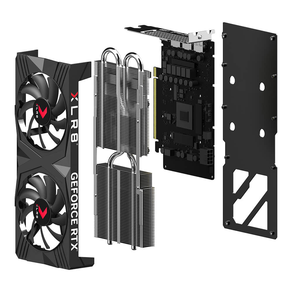 PNY GeForce RTX 4060 NVIDIA 8 GB GDDR6, 128 Bit, 7680 x 4320 Pixeles, PCI Express x16 4.0