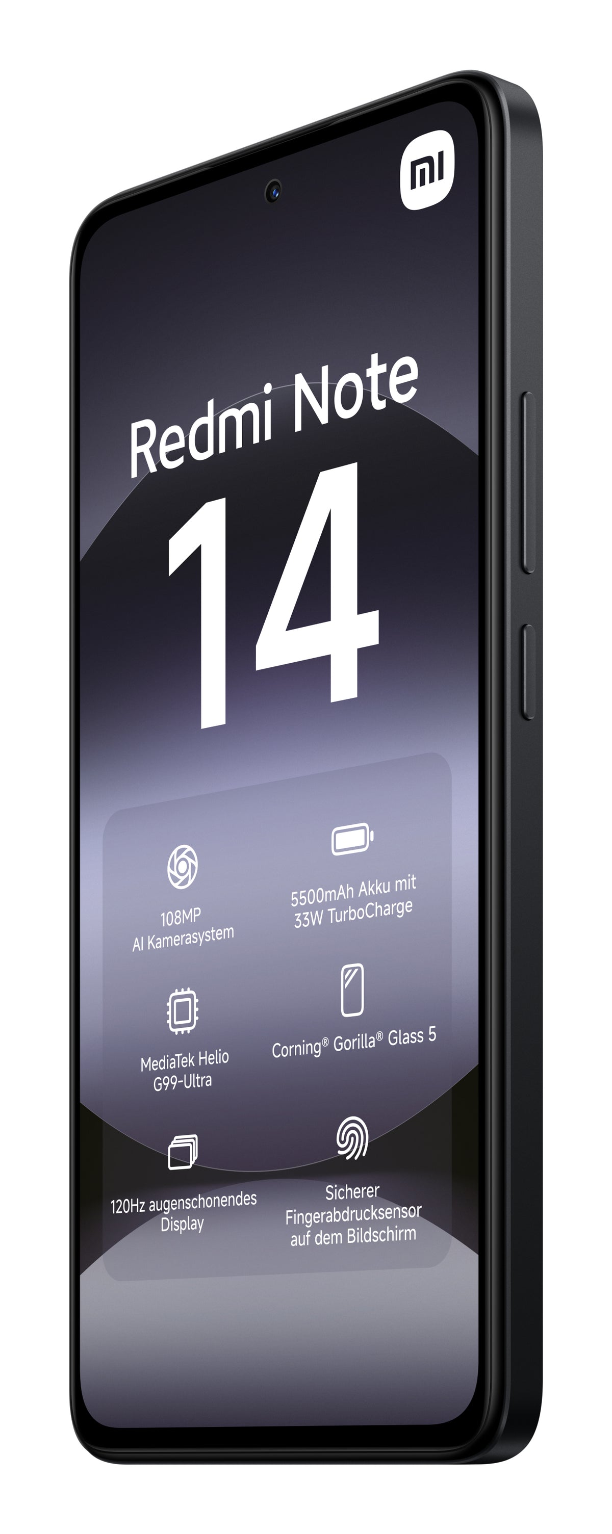Smartphone Xiaomi Redmi Note 14 capacidad 6+128gb Color Negro