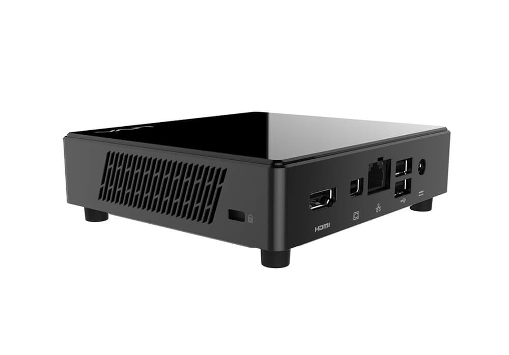 ECS LIVA Z3 Intel® Celeron® N N4500 4 GB DDR4-SDRAM 64 GB eMMC Windows 11 Pro Mini PC Negro, 1.1 GHz