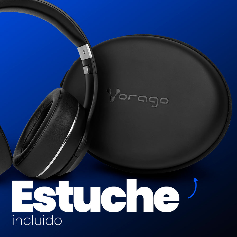Diadema Vorago Hpb-601 V2 Premium 3.5Mm Bluetooth 5.0 Color Negro - Hpb-601 V2