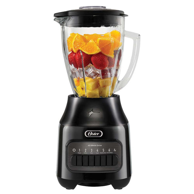 Oster BLSTPEG-BPB 1.5 L Batidora de mesa 800 W Negro, Función de pulso, Picahielos