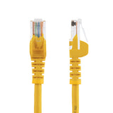 StarTech.com Cable de Red de 0,5m Amarillo Cat5e Ethernet RJ45 sin Enganches Cables de red 0,5 m Cat5e RoHS