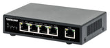 Intellinet Commutateur réseau (switch) Gigabit Ethernet PoE+ 5 ports, 4 ports PoE PSE, compatible IEEE 802.3at/af, budge