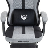 Balam Rush BR-940757 silla para videojuegos Silla universal para juegos Asiento acolchado tapizado Gris, 120 kg, Respald