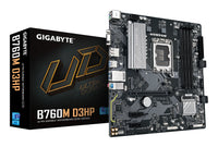 GIGABYTE B760M D3HP Placa Base - Procesadores Intel Core de 14ª Generación, VRM de 4+1+1 fases, hasta 5600 MHz DDR5, 2xPCIe 4.0 M.2, LAN GbE, USB 3.2 Gen 1 placas base Intel LGA 1700 LGA 1700 DDR5-SDRAM