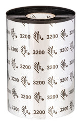 Zebra 3200 Wax/Resin Cinta Adhesiva 450 m 13,1 mm 6 pieza(s) Negro