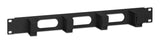Intellinet Panneau de gestion des câbles 19", 1U, 4 anneaux plastiques courts, noir Accesorios para rack Panel de g