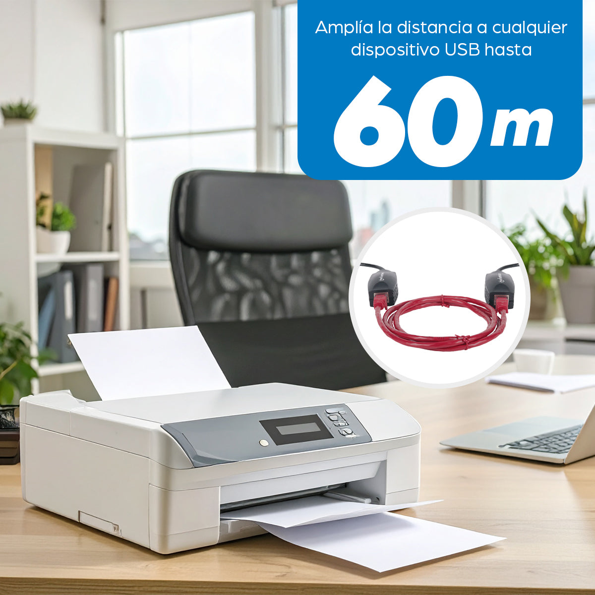 Manhattan Extensor de línea USB tarjetas de red Alámbrico USB Ethernet 2