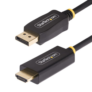 StarTech.com Cable Adaptador DisplayPort a HDMI de 2m - 4K 60Hz con HDR - Cable DP a HDMI 2.0b - Conversor Activo de Víd