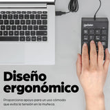 Manhattan Teclado numérico alámbrico Teclado Interruptor de membrana Universal USB 1,29 m