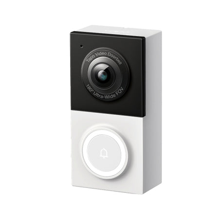 TP-Link Tapo Smart Wired Video Doorbell Negro, Blanco, Alámbrico, 180°
