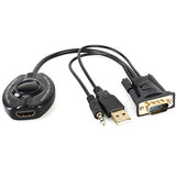 BRobotix 150620 Adaptadores de cable de vídeo 0,3 m HDMI + 3.5mm VGA (D-Sub)