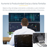 StarTech.com Hub MST de 4 Puertos DisplayPort 1.2 - Divisor Splitter DP de 4 Monitores - Adaptador DP a 4x DisplayPort 1