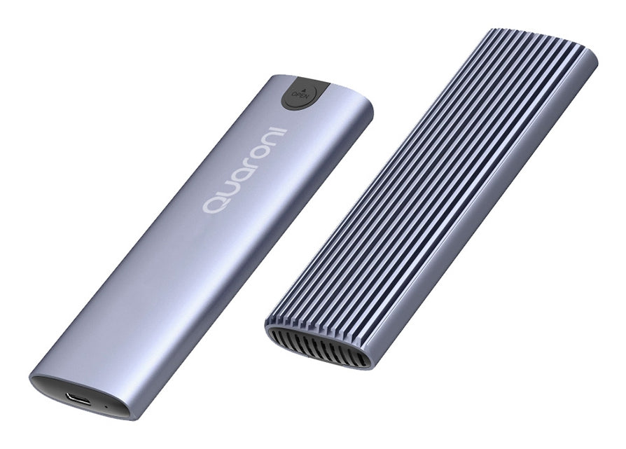 Quaroni EM2TL1 estuche para medios de almacenamiento Gris