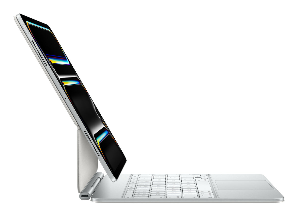 Apple MWR43LL/A teclado para dispositivos móviles QWERTY Inglés de EE.UU. Blanco, Trackpad, Interruptor de llave de tije