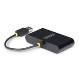 StarTech.com Hub USB 2.0 de 4 Puertos - Ladrón USB Alimentado por el Bus - 480Mbps - Hub Portátil Externo USB - Multipli