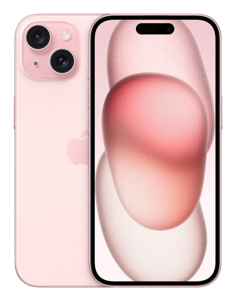 Smartphone Apple iPhone 15: Chip A16 Bionic, 128GB, Pantalla 6.1", Bluetooth 5.3, Wi-Fi 5G, iOS, Rosa