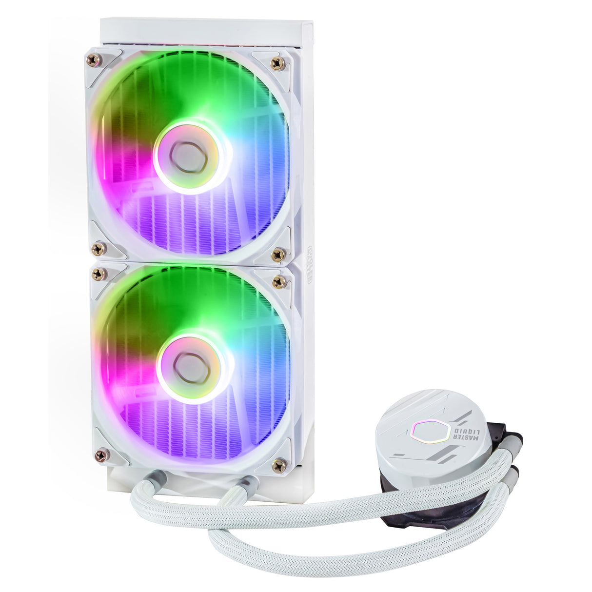 Cooler Master MasterLiquid 360L Core ARGB White Procesador Kit de enfriamiento líquido 12 cm Blanco, 650 RPM, 1750 RPM