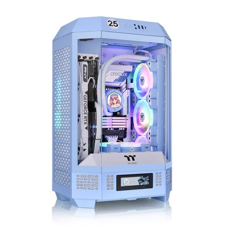 Thermaltake The Tower 300 Micro Tower Azul, Micro ATX, Mini-ITX, SPCC, CA-1Y4-00SFWN-00