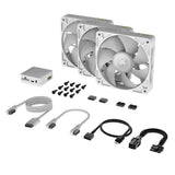 Corsair iCUE LINK RX120 RGB Gabinete de la computadora Ventilador 12 cm Blanco 3 pieza(s), 400 RPM, 2100 RPM