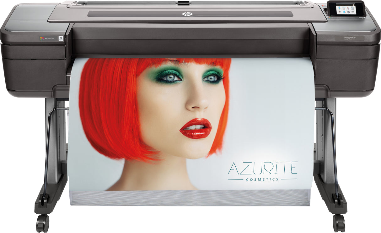 HP Impresora HP DesignJet Z9+dr PostScript de 44 pulgadas con cortadora vertical Impresora Inyección de tinta térmica Negro, Plata