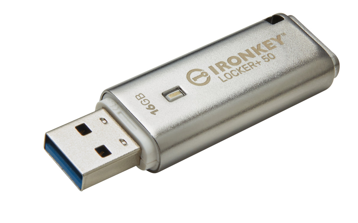 Kingston Technology IronKey Locker+ 50 Memoria Flash 16 GB USB tipo A 3.2 Gen 1 (3.1 Gen 1) 145 MB/s