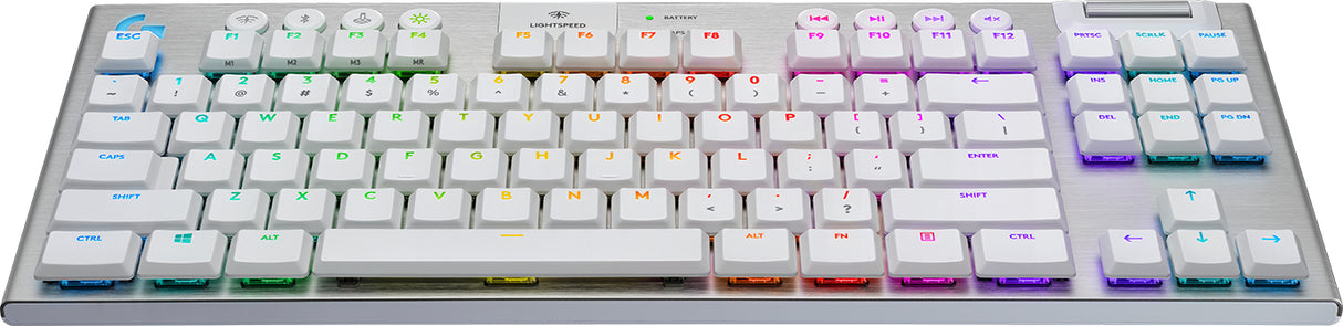 TECLADO LOGITECH G915 TKL LIGHTSPEED USB BT RGB WHITE (920-009660)