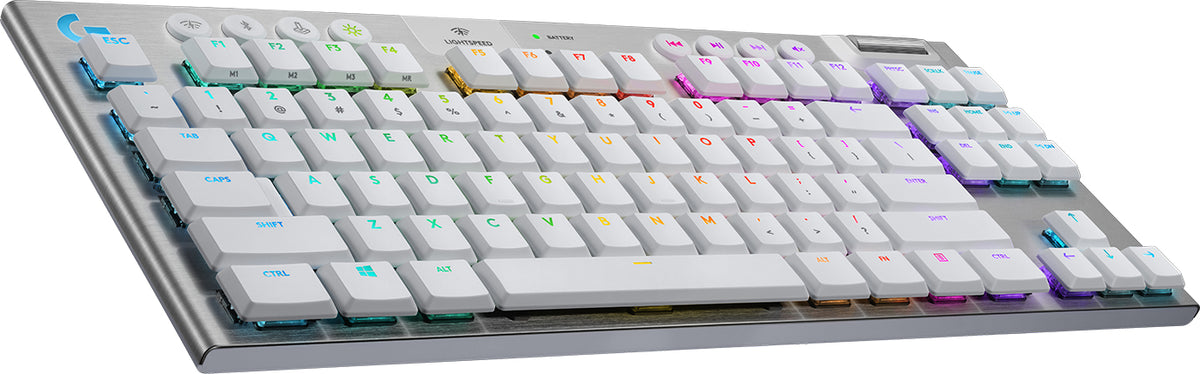 TECLADO LOGITECH G915 TKL LIGHTSPEED USB BT RGB WHITE (920-009660)