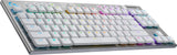 TECLADO LOGITECH G915 TKL LIGHTSPEED USB BT RGB WHITE (920-009660)