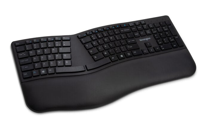 Kensington Teclado inalámbrico Pro Fit® Ergo (negro) Teclado Universal Inalámbrico y alámbrico RF inalámbrica + USB QWERTY