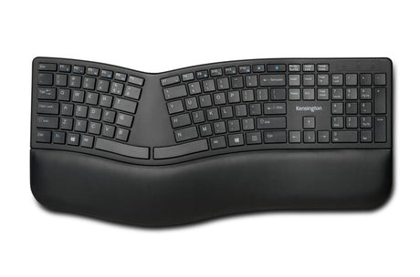 Kensington Teclado inalámbrico Pro Fit® Ergo (negro) Teclado Universal Inalámbrico y alámbrico RF inalámbrica + USB QWERTY