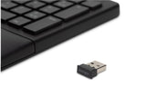 Kensington Teclado inalámbrico Pro Fit® Ergo (negro) Teclado Universal Inalámbrico y alámbrico RF inalámbrica + USB QWERTY