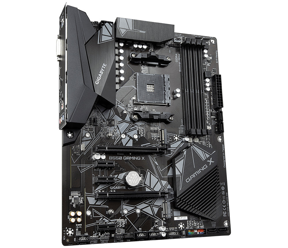 GIGABYTE B550 Gaming X V2 Placa base - Procesadores AMD Ryzen 5000, VRM de 10+3 fases, hasta 4733 MHz DDR4, 1xPCIe 4.0 + 1xPCIe 3.0 M.2, LAN 1GbE, USB 3.2 Gen 2 placas base AMD Zócalo AM4 1 Zócalo AM4